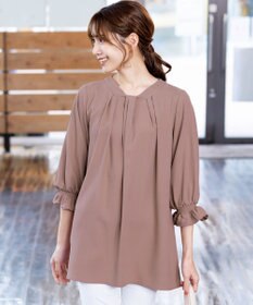 Tiaclasse L 【洗える】ボウタイ風チュニック