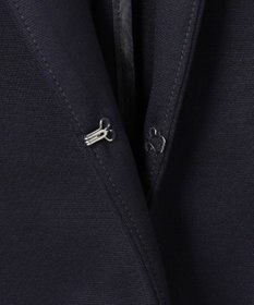 J.PRESS LADIES 【セットアップ対応・洗える・抗菌防臭】T/Cポンチ ノーカラー ジャケット