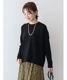 AMERICAN HOLIC バイパチ袖リブラグランニットプルオーバー