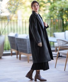 Tiaclasse モッサ風ダブルフェイスチェスターコート