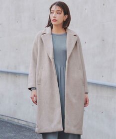 Tiaclasse モッサ風ダブルフェイスチェスターコート