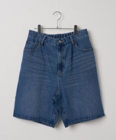 WEGO 【ウエストゴム/手洗い可】デニムバギーショーツ