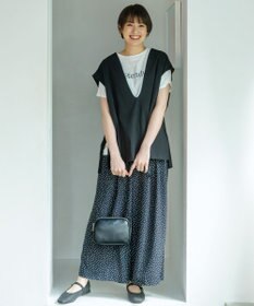 ANY L エニィファンクションフレンチスリーブTシャツ