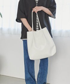 WEGO タックデザイントートバッグ