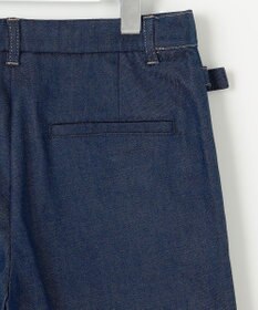 J.PRESS LADIES S 【洗える】ハイパワーデニムツイル ワイド パンツ