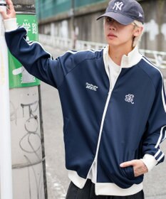 WEGO 【ユニセックスITEM/MLサイズ展開】ラグランライントラックジャケット