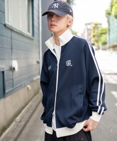 WEGO 【ユニセックスITEM/MLサイズ展開】ラグランライントラックジャケット