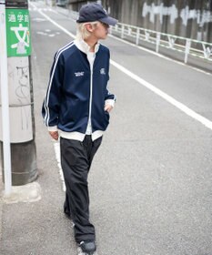 WEGO 【ユニセックスITEM/MLサイズ展開】ラグランライントラックジャケット