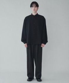 WEGO トロミBIGバンドカラーシャツ