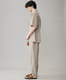 UNFILO MENS リネンライク イージーテーパード