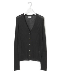 J.PRESS YORK STREET 【WOMEN】シアワイド リブカーディガン