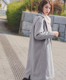 Tiaclasse モッサ風ダブルフェイスチェスターコート