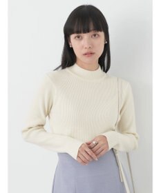 earth music&ecology やわらかタッチハイネックリブプルオーバー