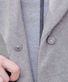 Tiaclasse モッサ風ダブルフェイスチェスターコート