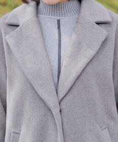 Tiaclasse モッサ風ダブルフェイスチェスターコート