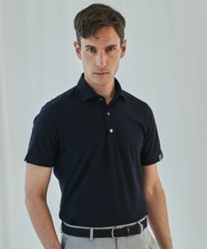 GOTAIRIKU 3年連続売上NO1/キングサイズ登場【仕事で着られる】キレイめ 鹿の子 BIZ ポロシャツ ダークネイビー