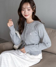 WEGO 【26年春新作】別注USPOLOケーブルニットカーデ