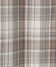 J.PRESS LADIES 【洗える】キュプラチェック フリルスタンドカラー ブラウス