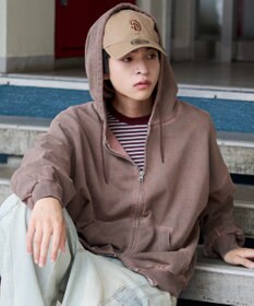 WEGO 【ユニセックス着用ITEM/MLサイズ展開】バルーンBIGダブルZIPパーカー