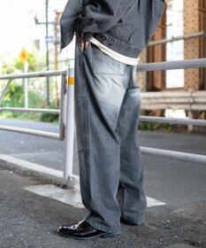 WEGO 【ウエストゴム/MLサイズ展開】ージーダブルニーパンツ