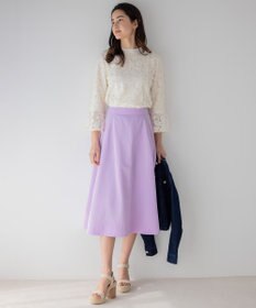 組曲 L 【23SS】ラッセルフラワーレースブラウス