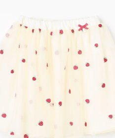 ANY KIDS 【Strawberry Collection】総刺繍 いちごチュールスカート