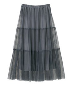 Green Parks チュールプリーツティアードスカート
