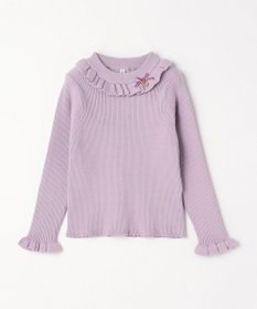 ANY KIDS 首フリル しあわせタッチ ニット