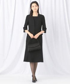 自由区 FORMAL 【前開きワンピース】ネルファータリンググログラン ジャケット+ワンピース