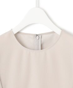 ICB 【UVケア・接触冷感・速乾・洗える】 FluidBackSatin  シアーコンビブラウス