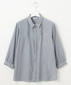 J.PRESS LADIES 【洗える】ウォッシャブルキュプラツイル ピンタック ブラウス