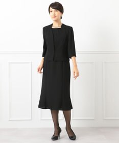 自由区 FORMAL 【前開きワンピース】ネルファータリンググログラン ジャケット+ワンピース