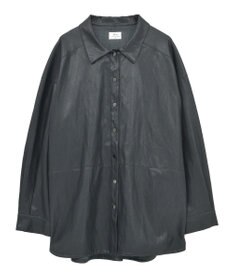 YECCA VECCA レザーライクシャツジャケット