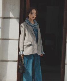 #Newans 【前後着用可能】【高山都さんコラボ】ビッグカラー２WAYブラウス