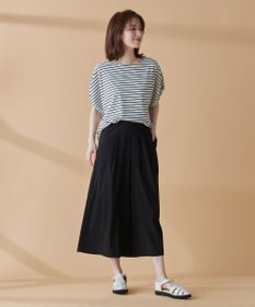 ANY 【接触冷感/UVケア/シワになりにくい】ドルマンスリーブ Tブラウス