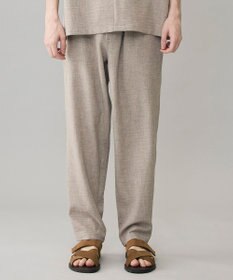 UNFILO MENS リネンライク イージーテーパード