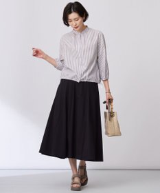 J.PRESS LADIES 【洗える】トリコットバイオ フレア スカート