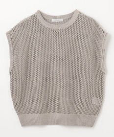 ANY フレンチスリーブメッシュニット