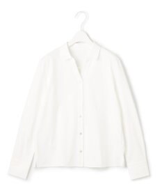 ICB L 【洗える】 コンパクトスムース シャツカラーカットソー