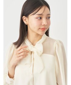 earth music&ecology シアードッキングブラウス