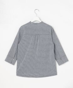 J.PRESS LADIES リネンminiチェック バンドカラー ブラウス