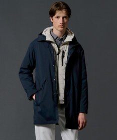 JOSEPH ABBOUD MOUNTAIN 【軽量/ストレッチ/ECO撥水/8ポケット】ナイロンビンテージコーティングコート