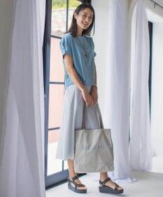 J.PRESS LADIES 【WEB限定カラーあり・セットアイテム・撥水加工・A4サイズ収納可】ポーチ付き PRINTED トート バッグ