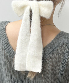 WEGO Lシャギーニットリボンゴム