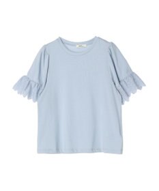 earth music&ecology 配色スカラップスリーブＴＥＥ