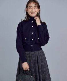 組曲 L 【WEB限定色あり】ELENA パールボタン ニットジャケット