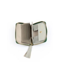 UNBILLION ペルケ perche / ドット型押し・ジャバラカードウォレット