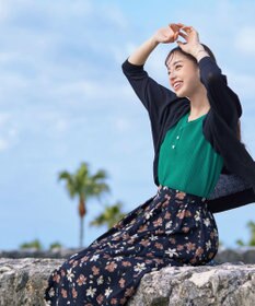 Tiaclasse 【洗える】ボタンニットトップス