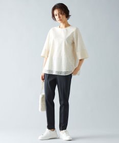 自由区 【撥水加工・洗える】ライトモクロディテーパード パンツ