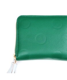 UNBILLION ペルケ perche / ドット型押し・ジャバラカードウォレット